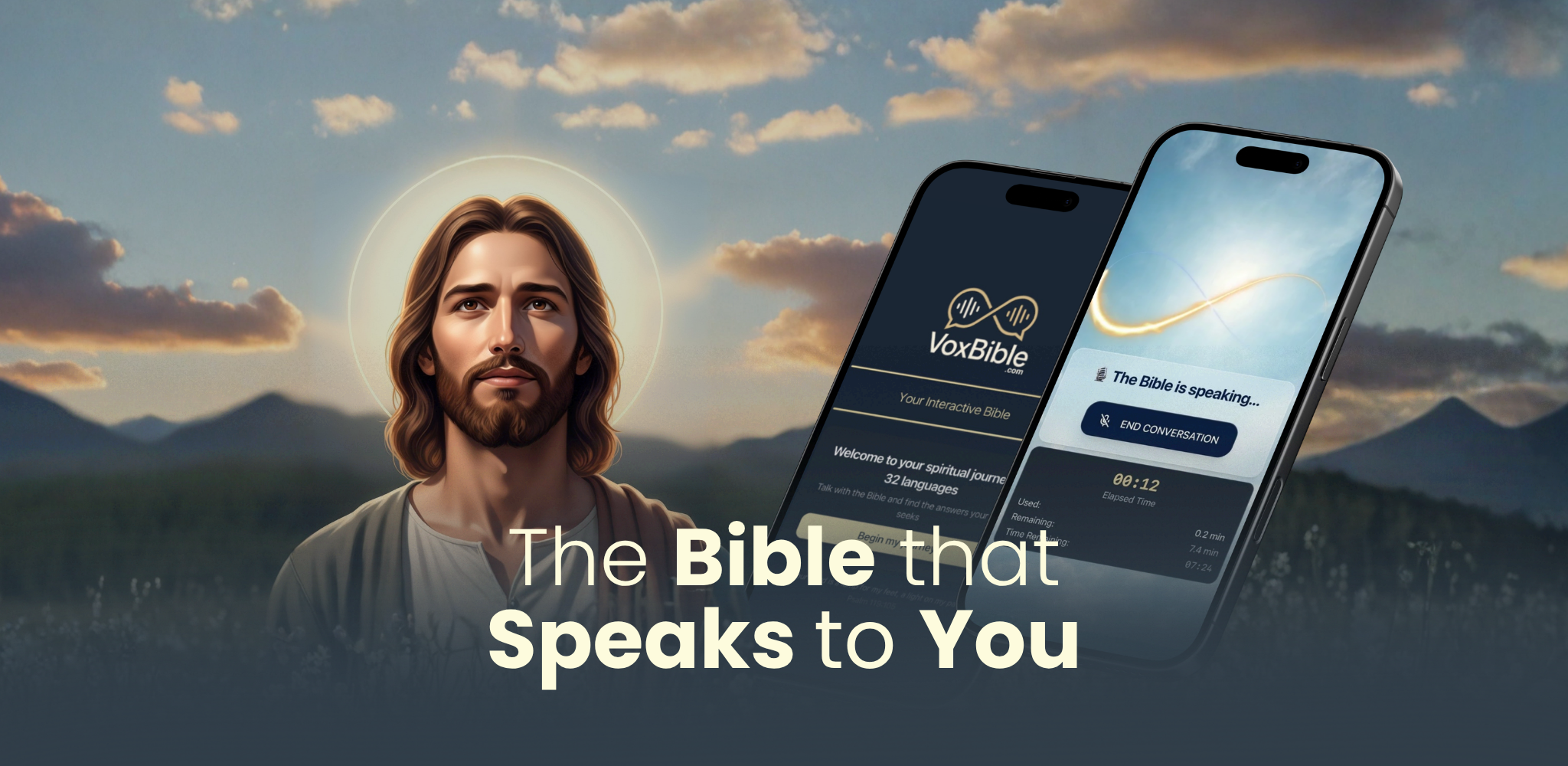 VoxBible conversational agent screens